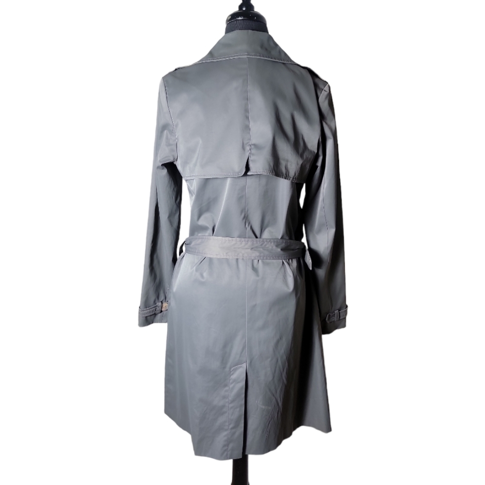 Mossimo Waterproof Double Breasted Gray Trench Co… - image 2